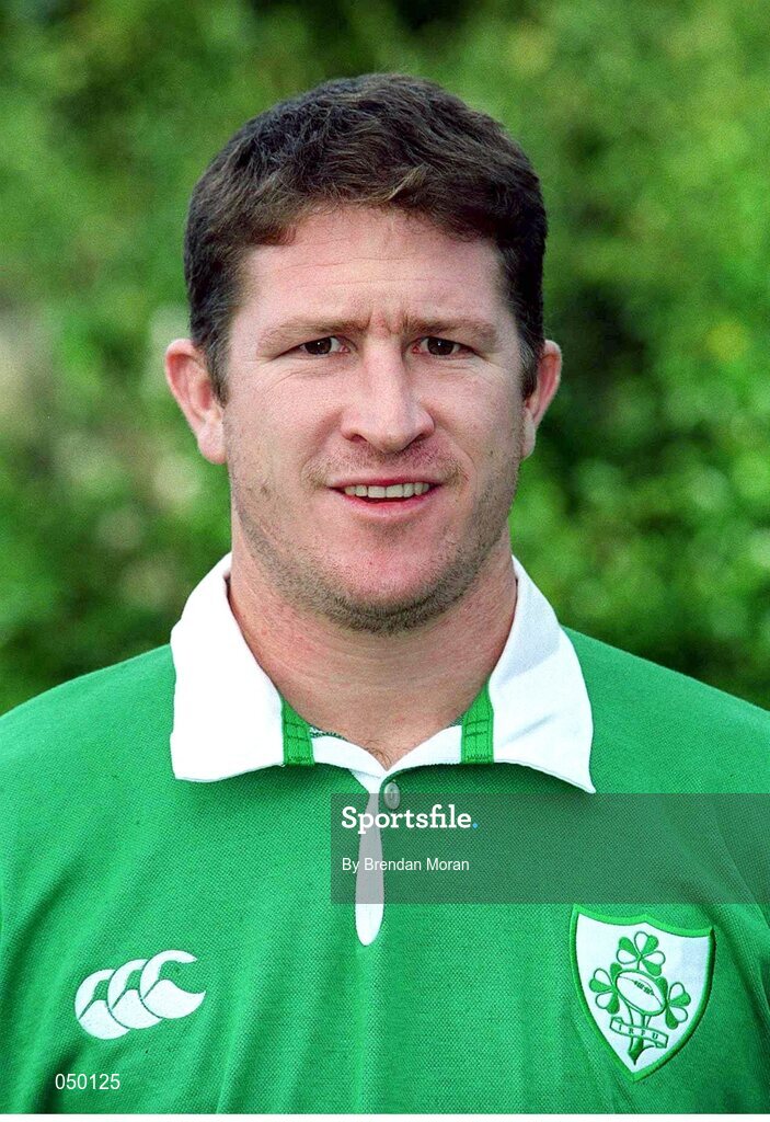 31 October 2000; Russell Nelson, Ireland. Ireland Rugby Squad Portraits. Picture credit: Brendan Moran / SPORTSFILE