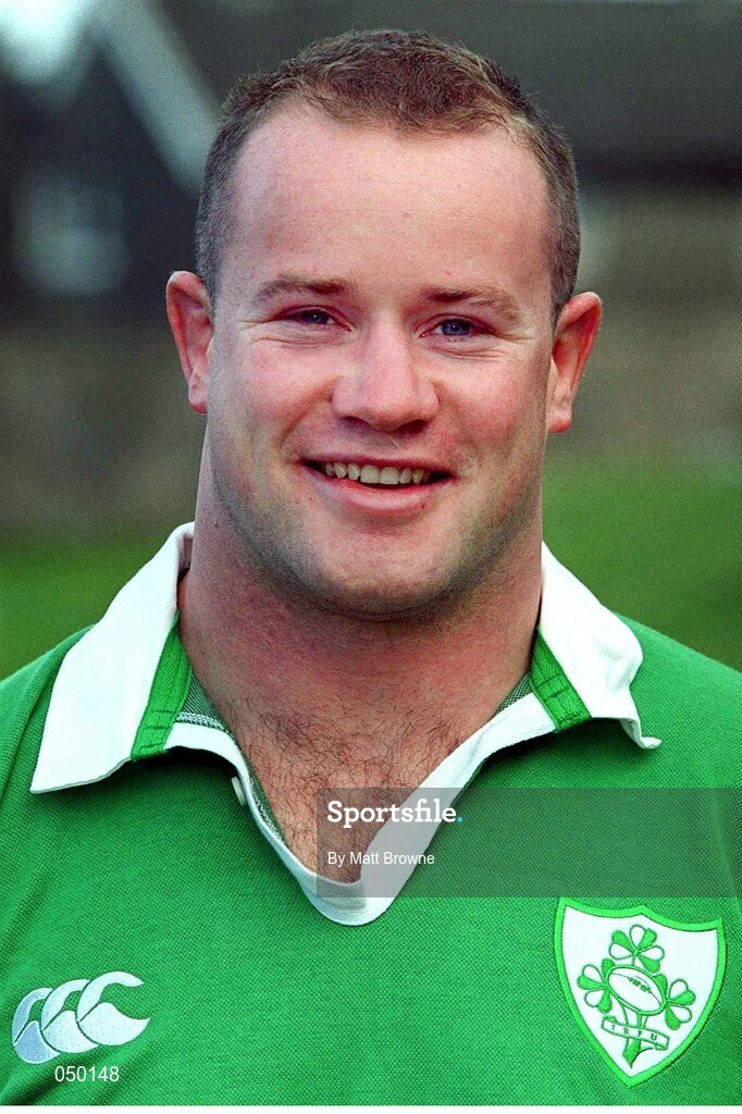 24 October 2000; Frank Sheahan, Ireland. Ireland Rugby Squad Portraits. Picture credit: Matt Browne / SPORTSFILE