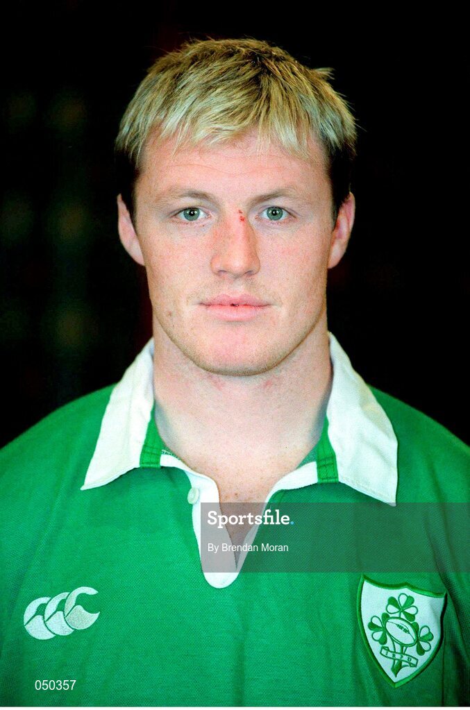 6 November 2000; Eric Miller, Ireland. Ireland Rugby Squad Portraits. Picture credit: Brendan Moran / SPORTSFILE