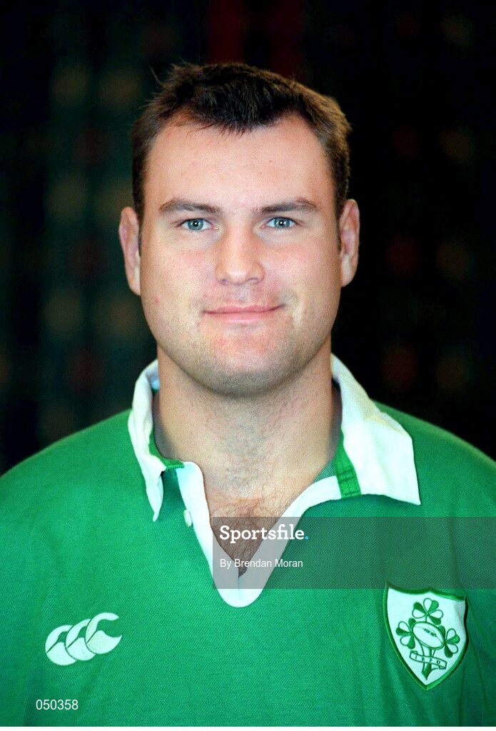 6 November 2000; Jeremy Davidson, Ireland. Ireland Rugby Squad Portraits. Picture credit: Brendan Moran / SPORTSFILE