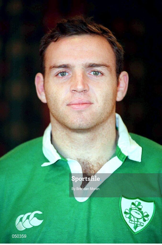6 November 2000; Rob Henderson, Ireland. Ireland Rugby Squad Portraits. Picture credit: Brendan Moran / SPORTSFILE