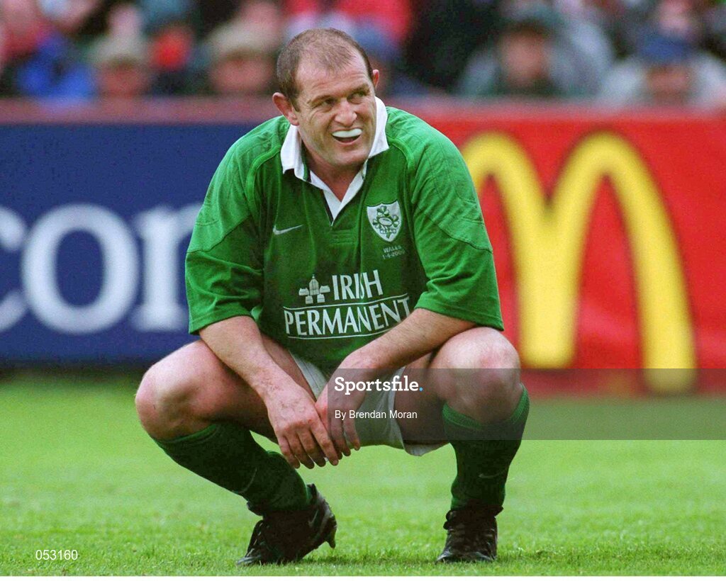 1 April 2000; Peter Clohessy, Ireland. Six Nations Rugby International, Ireland v Wales, Lansdowne Road, Dublin. Picture credit: Brendan Moran / SPORTSFILE