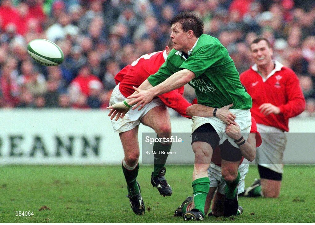 1 April 2000; Brian O'Driscoll, Ireland. Six Nations Rugby International, Ireland v Wales, Lansdowne Road, Dublin. Picture credit: Matt Browne / SPORTSFILE