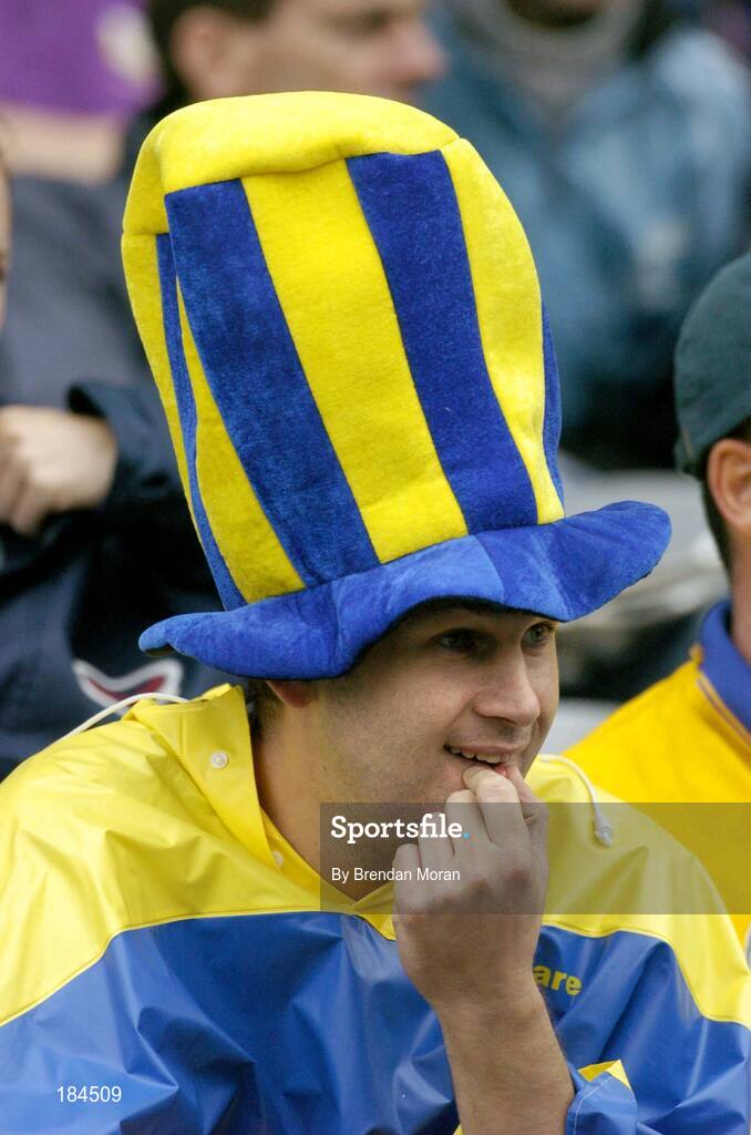 24 July 2005; A Clare hurling supporter. Guinness All-Ireland Senior Hurling Championship Quarter-Final, Wexford v Clare, Croke Park, Dublin. Picture credit; Brendan Moran / SPORTSFILE