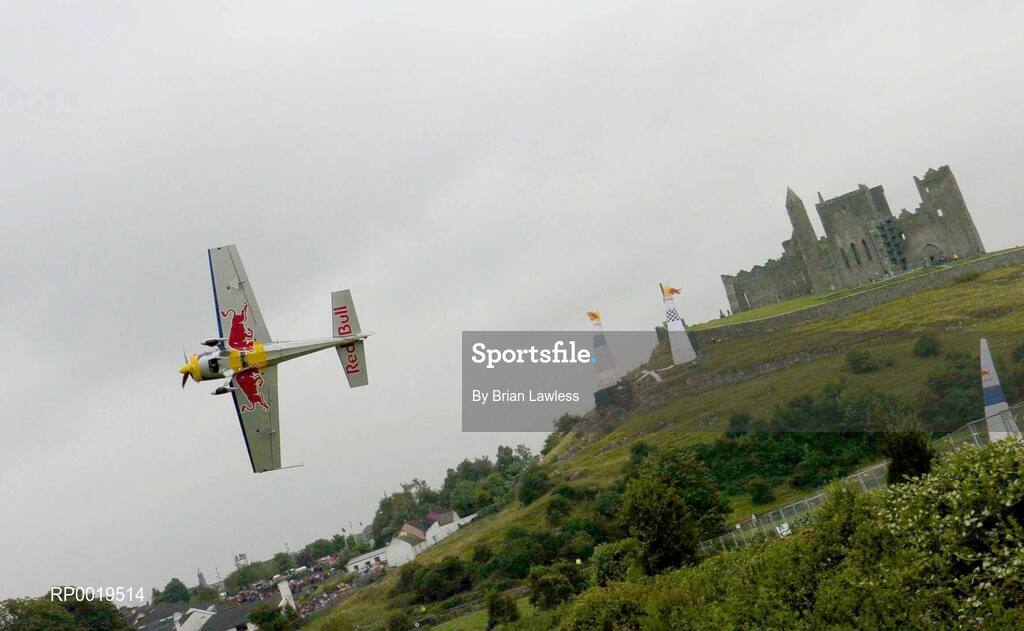 24 July 2005; Eventual winner Pilot Peter Besenyei of Hungry in his Extra 300s aircraft in action during the Red Bull Air Race. Cashel, Co. Tipperary. Picture credit; Brian Lawless / SPORTSFILE