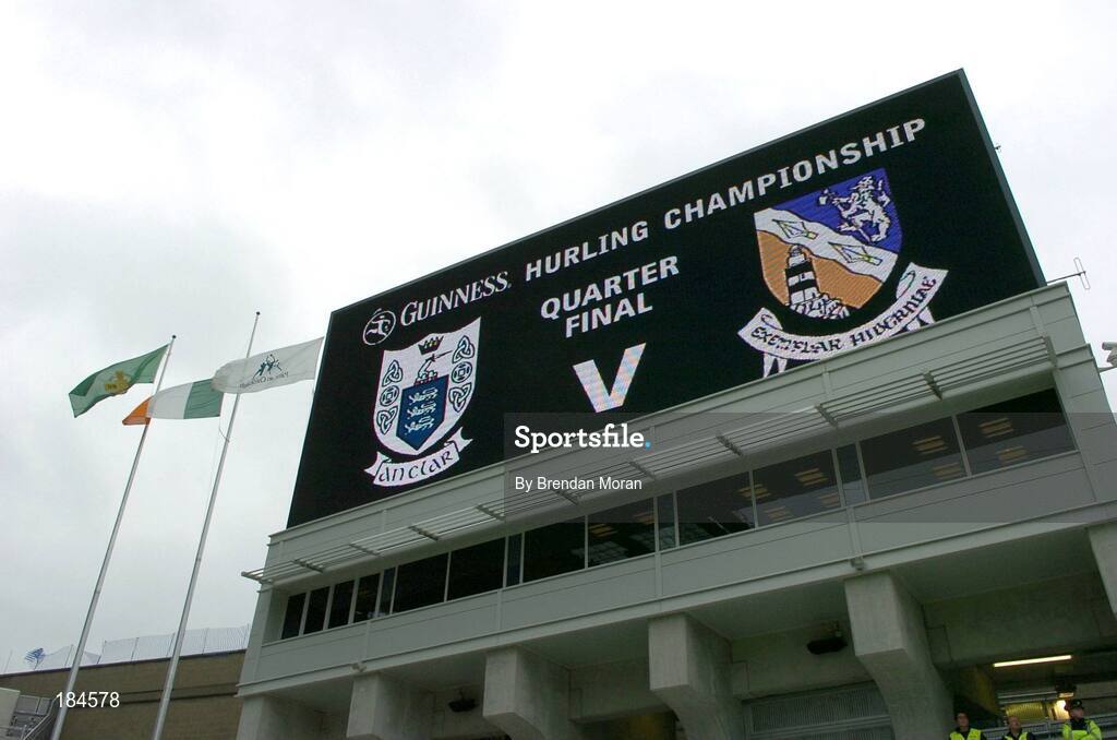 24 July 2005; The new big scoreboard at Croke Park. Guinness All-Ireland Senior Hurling Championship Quarter-Final, Wexford v Clare, Croke Park, Dublin. Picture credit; Brendan Moran / SPORTSFILE