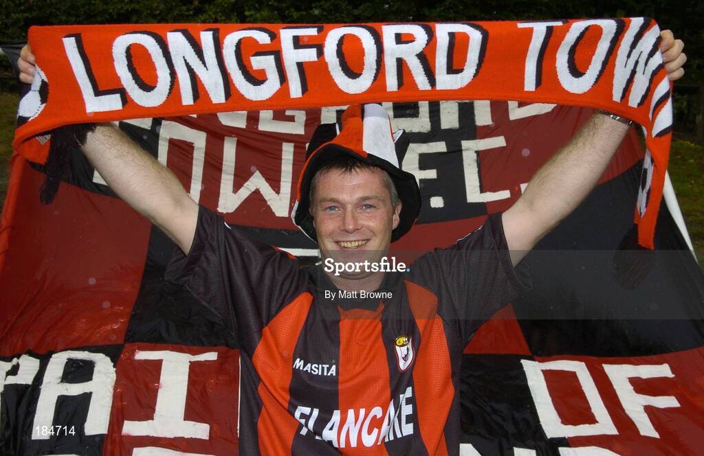 28 July 2005; Derek Nougton, from Longford Town, pictured before the start of the game against Carmarthen Town. UEFA Cup, First Qualifying Round, 2nd Leg, Carmarthen Town v Longford Town, Latham Park, Newtown, Wales. Picture credit; Matt Browne / SPORTSFILE