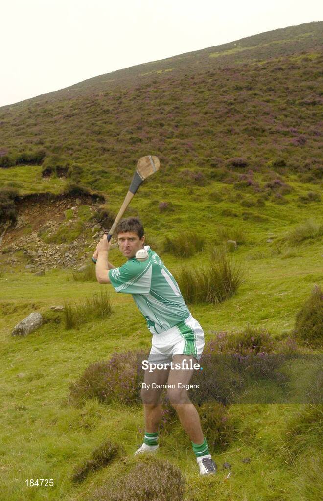 30 July 2005; Niall Quinn representing Dublin in action during the M. Donnelly Poc Fada na hEireann Final. Annaverna Mountain Ravensdale, Cooley Mountains, Co. Louth. Picture credit; Damien Eagers / SPORTSFILE