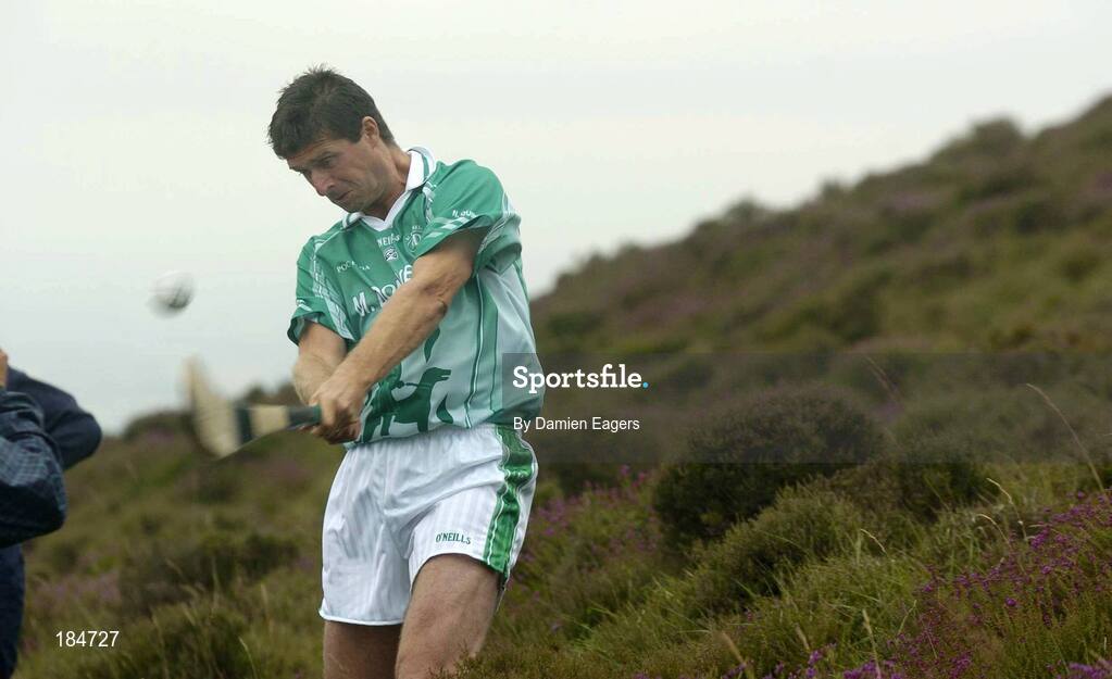 30 July 2005; Niall Quinn representing Dublin in action during the M. Donnelly Poc Fada na hEireann Final. Annaverna Mountain Ravensdale, Cooley Mountains, Co. Louth. Picture credit; Damien Eagers / SPORTSFILE
