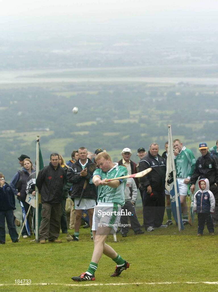 30 July 2005; Colm Kelly representing Roscommon starts the M. Donnelly Poc Fada na hEireann Final. Annaverna Mountain Ravensdale, Cooley Mountains, Co. Louth. Picture credit; Damien Eagers / SPORTSFILE