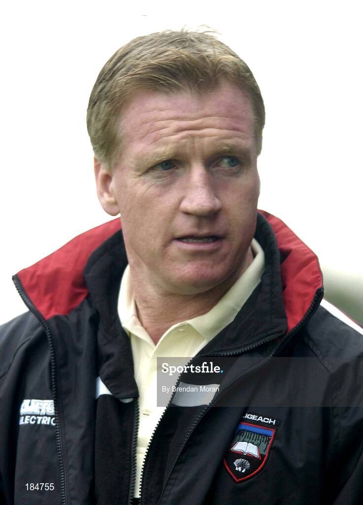 30 July 2005; Dominic Corrigan, Sligo manager. Bank of Ireland Football Championship qualifiers, Round 4. Cork v Sligo, O'Moore Park, Portlaoise, Co. Laois. Picture credit; Brendan Moran / SPORTSFILE