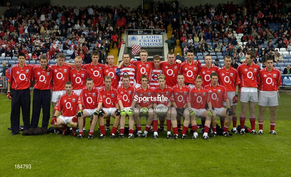 30 July 2005; The Cork squad. All-Ireland Minor Football Championship Quarter Final, Cork v Offaly, O'Moore Park, Portlaoise, Co. Laois. Picture credit; Brendan Moran / SPORTSFILE