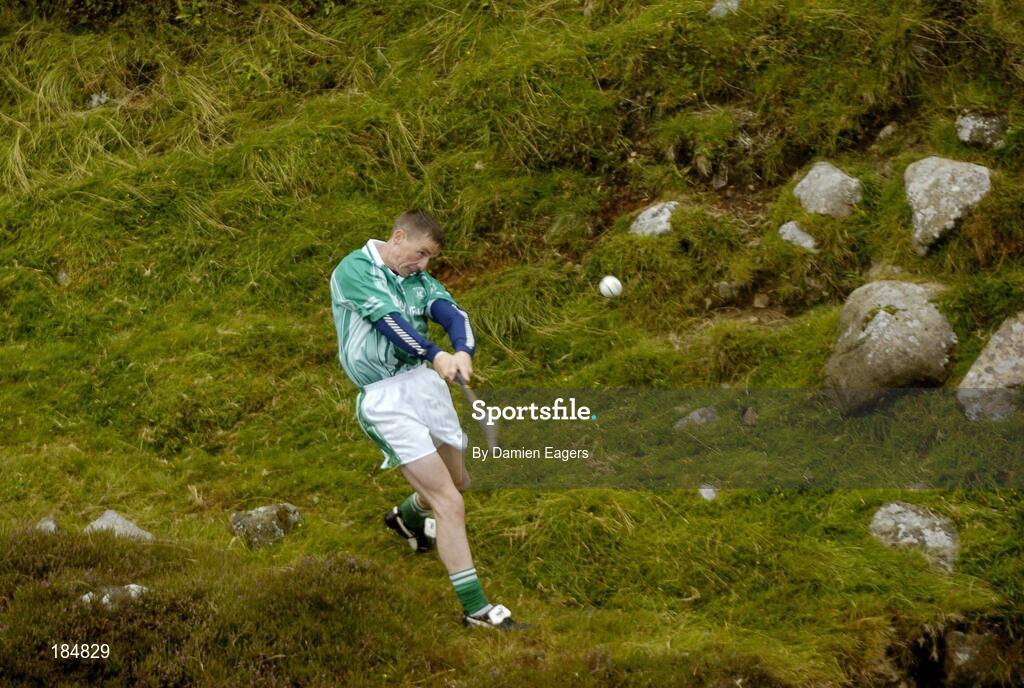 30 July 2005; Anthony Nash representing Cork in action during the M Donnelly Poc Fada na hEireann Final. Annaverna Mountain Ravensdale, Cooley Mountains, Co. Louth. Picture credit; Damien Eagers / SPORTSFILE