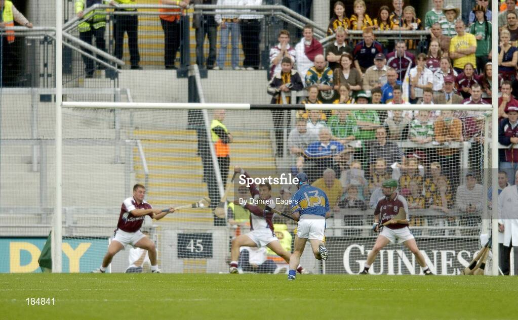 31 July 2005; Eoin Kelly, Tipperary scores a goal from a penalty. Guinness All-Ireland Hurling Championship, Quarter-Final. Galway v Tipperary, Croke Park, Dublin. Picture credit; Damien Eagers / SPORTSFILE