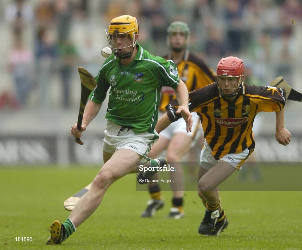 31 July 2005; Niall Moran, Limerick is tackled by Tommy Walsh, Kilkenny. Guinness All-Ireland Hurling Championship, Quarter-Final, Kilkenny v Limerick, Croke Park, Dublin. Picture credit; Damien Eagers / SPORTSFILE