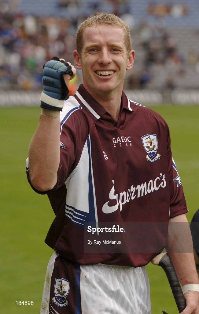 31 July 2005; Galway's Ollie Canning celebrates at the end of the game. Guinness All-Ireland Senior Hurling Championship Quarter-Final, Galway v Tipperary, Croke Park, Dublin. Picture credit; Ray McManus / SPORTSFILE