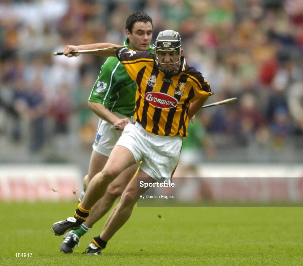 31 July 2005; Derek Lyng, Kilkenny is tackled by Peter Lawlor, Limerick. Guinness All-Ireland Hurling Championship, Quarter-Final, Kilkenny v Limerick, Croke Park, Dublin. Picture credit; Damien Eagers / SPORTSFILE