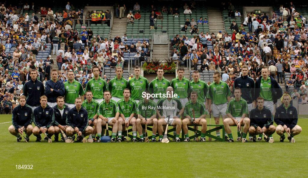 31 July 2005; The Limerick squad. Guinness All-Ireland Senior Hurling Championship Quarter-Final, Kilkenny v Limerick, Croke Park, Dublin. Picture credit; Ray McManus / SPORTSFILE
