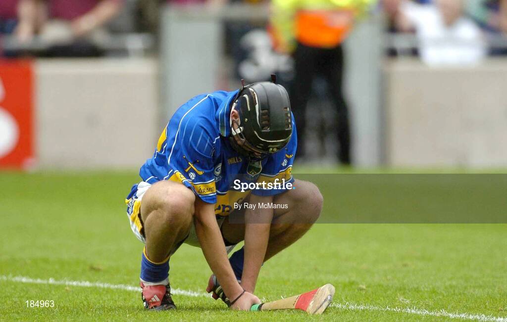 31 July 2005; Hugh Moloney, Tipperary. Guinness All-Ireland Senior Hurling Championship Quarter-Final, Galway v Tipperary, Croke Park, Dublin. Picture credit; Ray McManus / SPORTSFILE