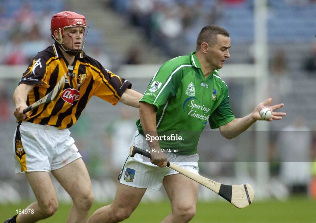 31 July 2005; TJ Ryan, Limerick, is tackled by Tommy Walsh, Kilkenny. Guinness All-Ireland Senior Hurling Championship Quarter-Final, Kilkenny v Limerick, Croke Park, Dublin. Picture credit; Ray McManus / SPORTSFILE
