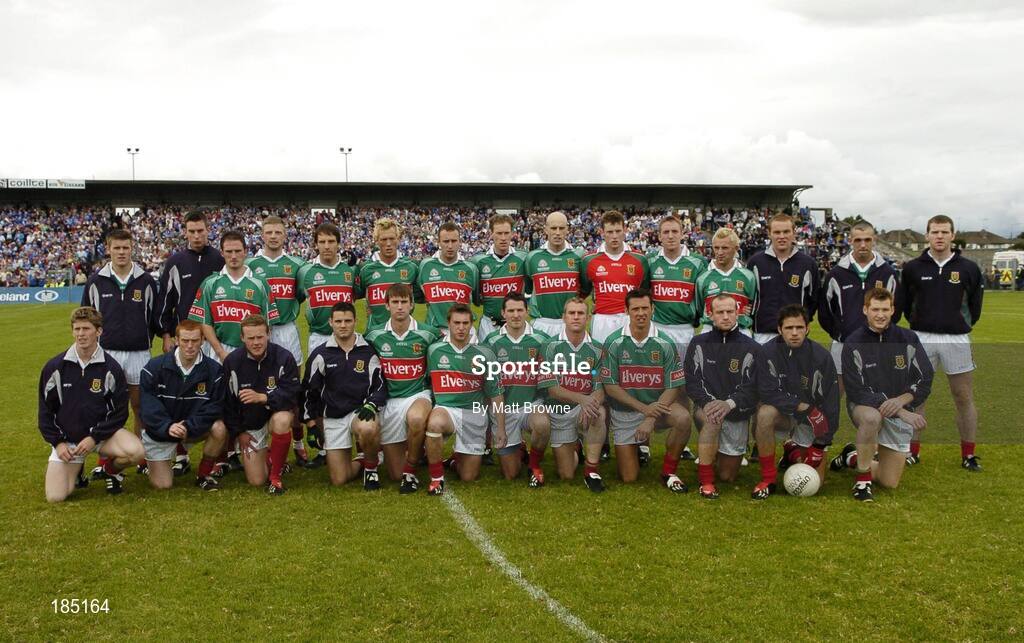 30 July 2005; The Mayo squad. Bank of Ireland Football Championship Qualifer, Round 4. Mayo v Cavan, Dr. Hyde Park, Roscommon. Picture credit; Matt Browne / SPORTSFILE