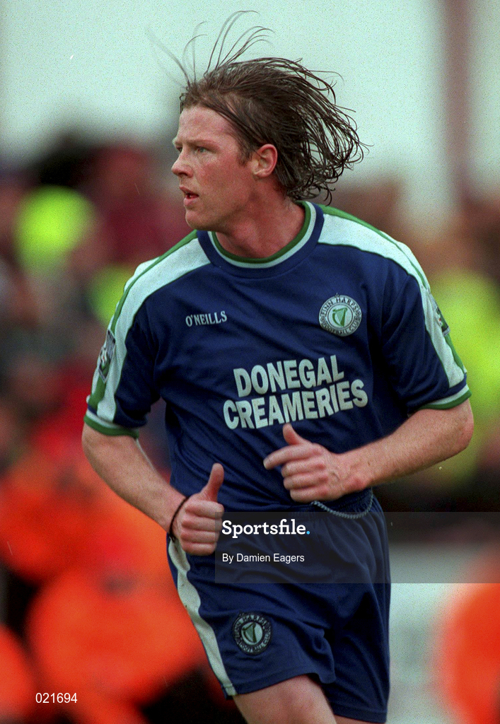 4 April 1999; Donal O'Brien of Finn Harps during the Harp Lager FAI Cup Semi-Final match between Galway United United and Finn Harps at Terryland park in Galway. Photo by Damien Eagers/Sportsfile