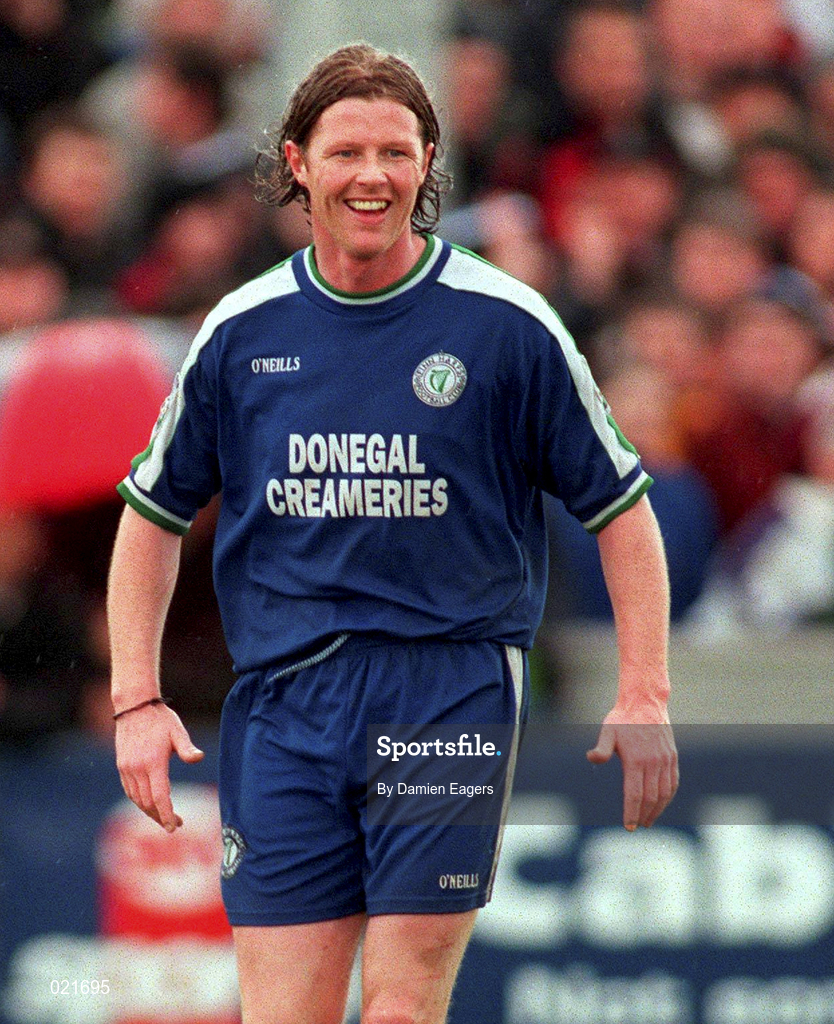 4 April 1999; Donal O'Brien of Finn Harps during the Harp Lager FAI Cup Semi-Final match between Galway United United and Finn Harps at Terryland park in Galway. Photo by Damien Eagers/Sportsfile