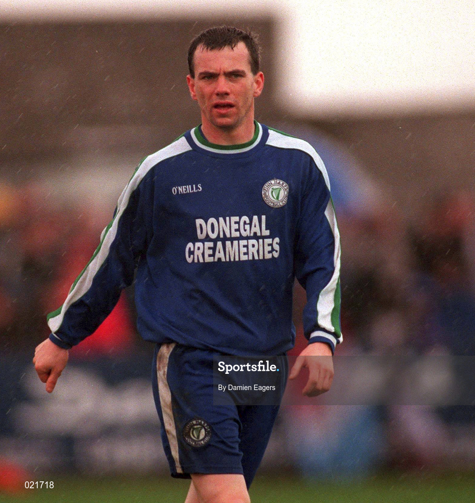 4 April 1999; Eamon Kavanagh of Finn Harps during the Harp Lager FAI Cup Semi-Final match between Galway United United and Finn Harps at Terryland park in Galway. Photo by Damien Eagers/Sportsfile