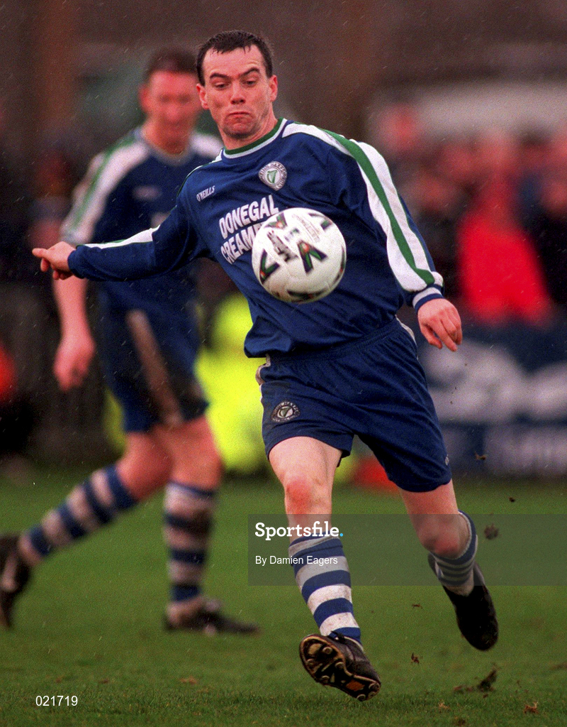 4 April 1999; Eamon Kavanagh of Finn Harps during the Harp Lager FAI Cup Semi-Final match between Galway United United and Finn Harps at Terryland park in Galway. Photo by Damien Eagers/Sportsfile