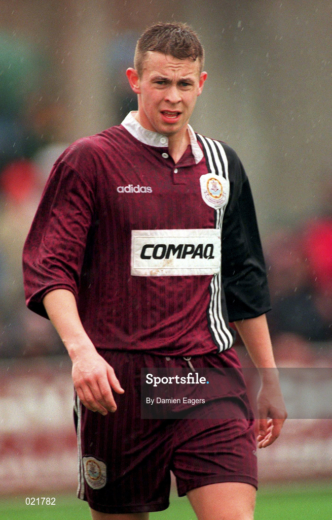 4 April 1999; Gareth Gorman of Galway United during the Harp Lager FAI Cup Semi-Final match between Galway United United and Finn Harps at Terryland park in Galway. Photo by Damien Eagers/Sportsfile