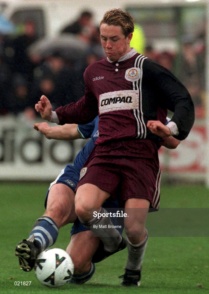 4 April 1999; Ian Rossiter of Galway United during the Harp Lager FAI Cup Semi-Final match between Galway United United and Finn Harps at Terryland park in Galway. Photo by Matt Browne/Sportsfile