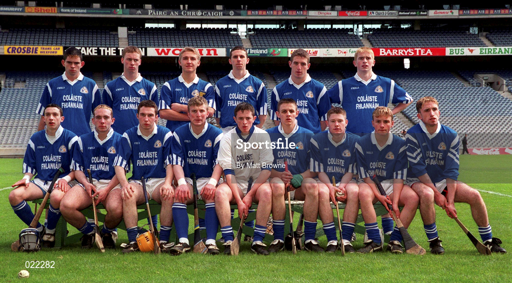 18 April 1999; The St Flannan's team prior to GAA All-Ireland Post Primary Senior A Schools Hurling Croke Cup Final match between St Flannan's Ennis, Clare and St Kieran's Kilkenny at Croke Park in Dublin. Photo by Matt Browne/Sportsfile