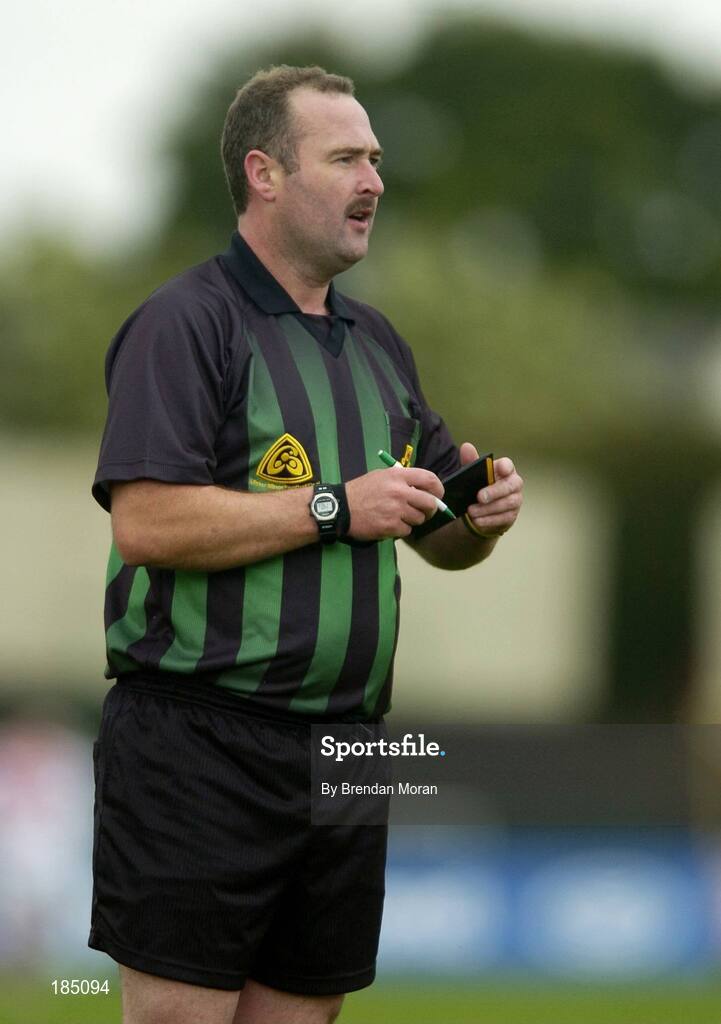 30 July 2005; Martin Sludden, Referee. All-Ireland Minor Football Championship Quarter Final, Cork v Offaly, O'Moore Park, Portlaoise, Co. Laois. Picture credit; Brendan Moran / SPORTSFILE