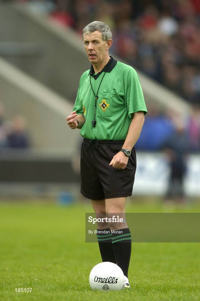 30 July 2005; Michael Hughes, Referee. Bank of Ireland Football Championship qualifiers, Round 4. Cork v Sligo, O'Moore Park, Portlaoise, Co. Laois. Picture credit; Brendan Moran / SPORTSFILE