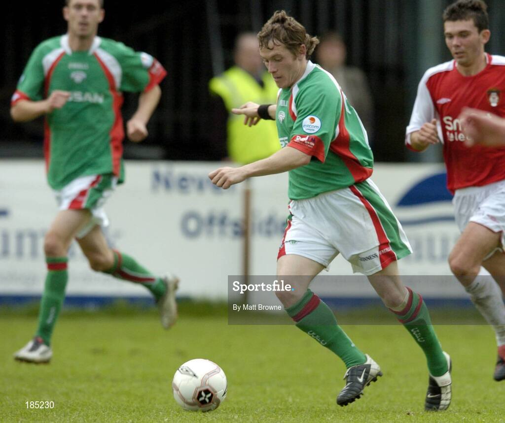 31 July 2005; Joe Gamble, Cork City, in action against St Patrick's Athletic. eircom League, Premier Division, St Patrick's Athletic v Cork City, Richmond Park, Dublin. Picture credit; Matt Browne / SPORTSFILE