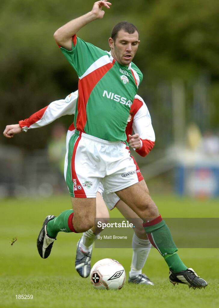 31 July 2005; Greg O'Halloran, Cork City, in action against Keith Dunne, St Patrick's Athletic. eircom League, Premier Division, St Patrick's Athletic v Cork City, Richmond Park, Dublin. Picture credit; Matt Browne / SPORTSFILE