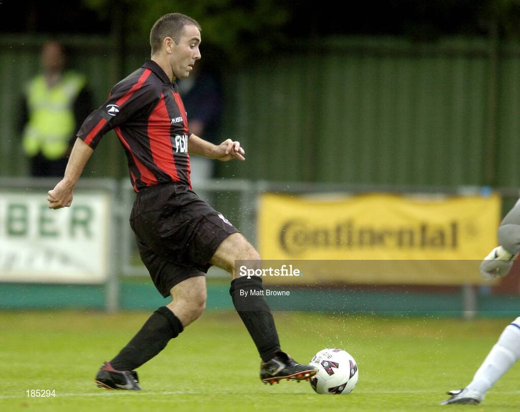 28 July 2005; Andy Myler, Longford Town. UEFA Cup, First Qualifying Round, 2nd Leg, Carmarthen Town v Longford Town, Latham Park, Newtown, Wales. Picture credit; Matt Browne / SPORTSFILE