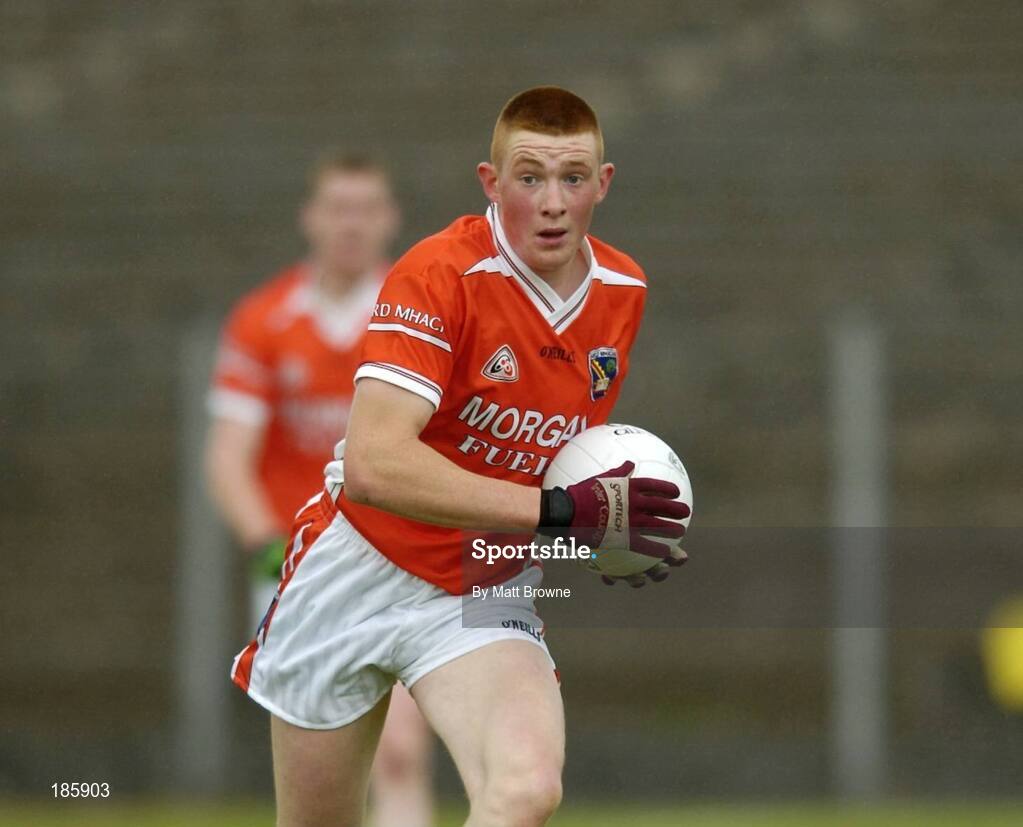 30 July 2005; David McKenna, Armagh. All-Ireland Minor Football Quarter-Final, Mayo v Armagh, Dr. Hyde Park, Roscommon. Picture credit; Matt Browne / SPORTSFILE