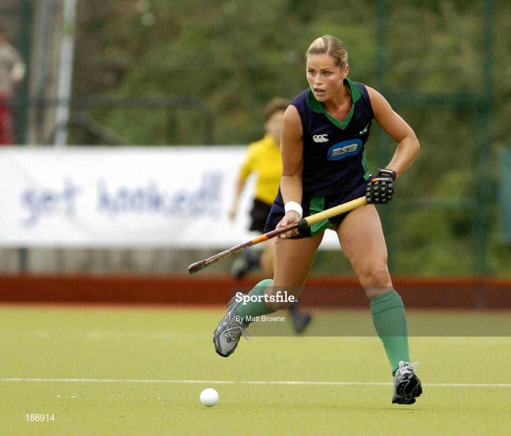14 August 2005; Katharine Smyth, Ireland. 7th Women's European Nations Hockey Championship, Pool A, Ireland v France, Belfield, UCD, Dublin. Picture credit; Matt Browne / SPORTSFILE