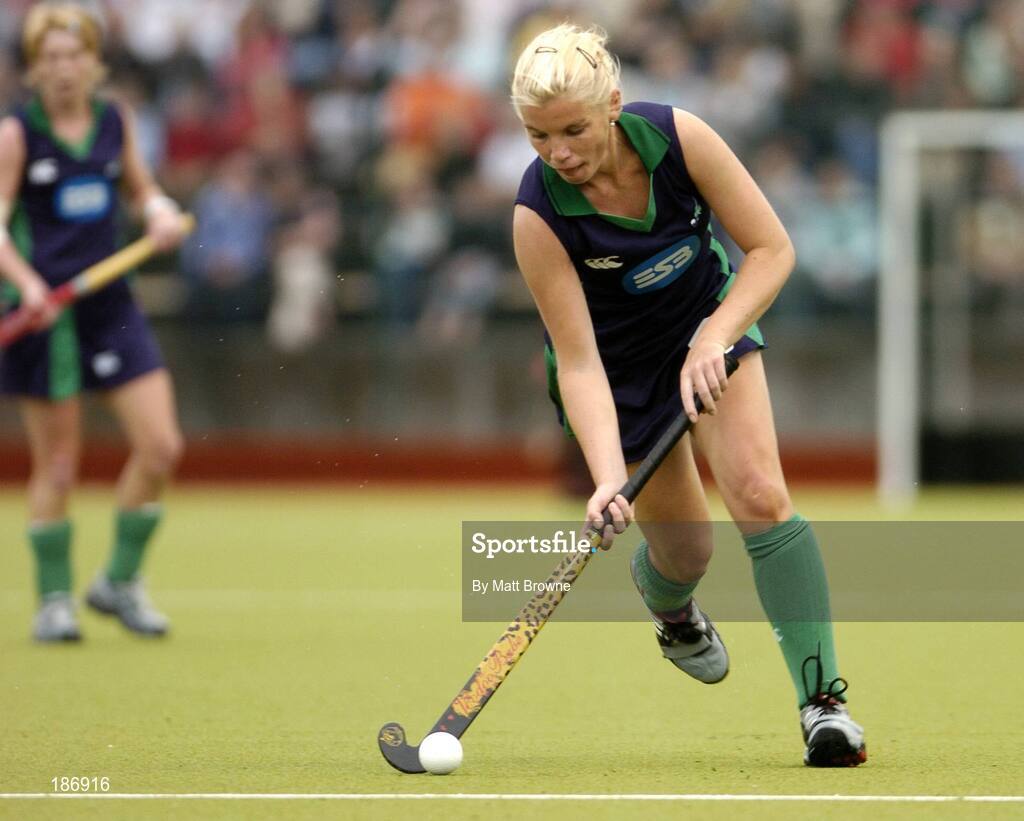 14 August 2005; Catriona Carey, Ireland. 7th Women's European Nations Hockey Championship, Pool A, Ireland v France, Belfield, UCD, Dublin. Picture credit; Matt Browne / SPORTSFILE