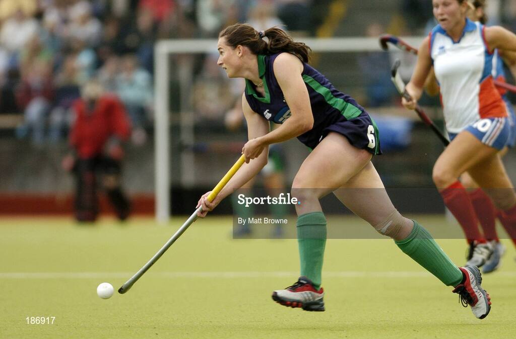 14 August 2005; Eimear Cregan, Ireland. 7th Women's European Nations Hockey Championship, Pool A, Ireland v France, Belfield, UCD, Dublin. Picture credit; Matt Browne / SPORTSFILE
