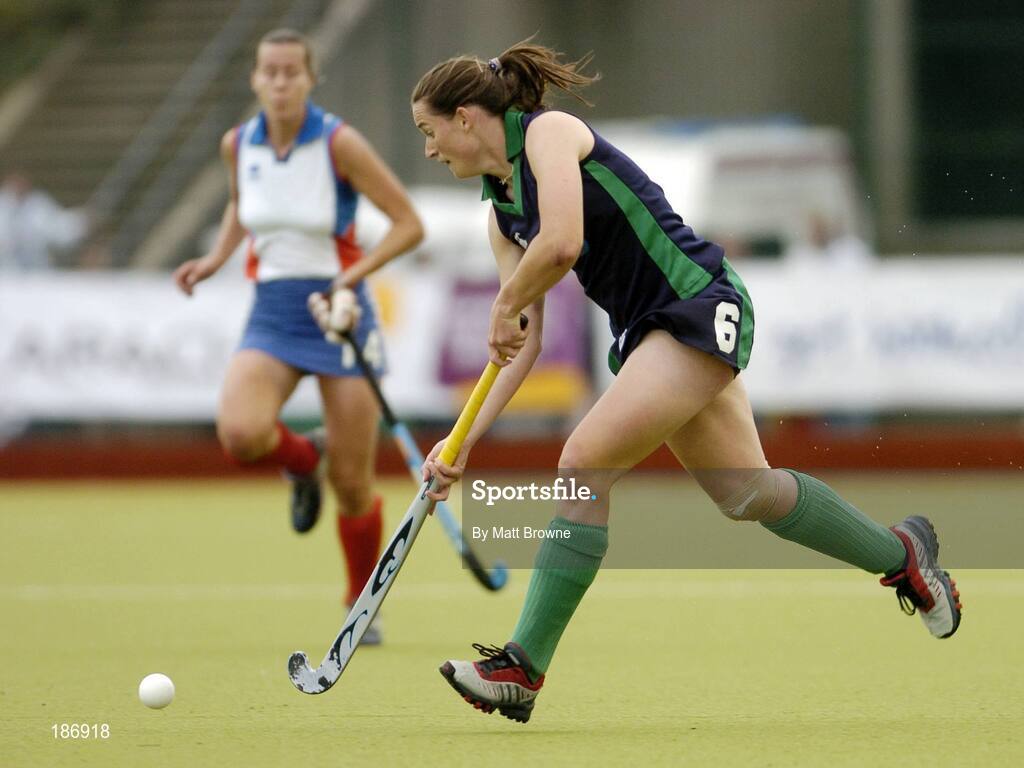 14 August 2005; Eimear Cregan, Ireland. 7th Women's European Nations Hockey Championship, Pool A, Ireland v France, Belfield, UCD, Dublin. Picture credit; Matt Browne / SPORTSFILE