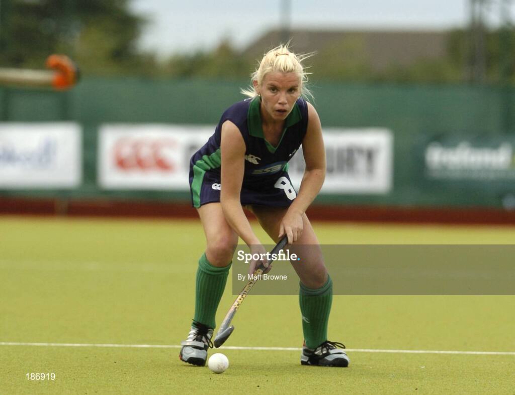 14 August 2005; Catriona Carey, Ireland. 7th Women's European Nations Hockey Championship, Pool A, Ireland v France, Belfield, UCD, Dublin. Picture credit; Matt Browne / SPORTSFILE
