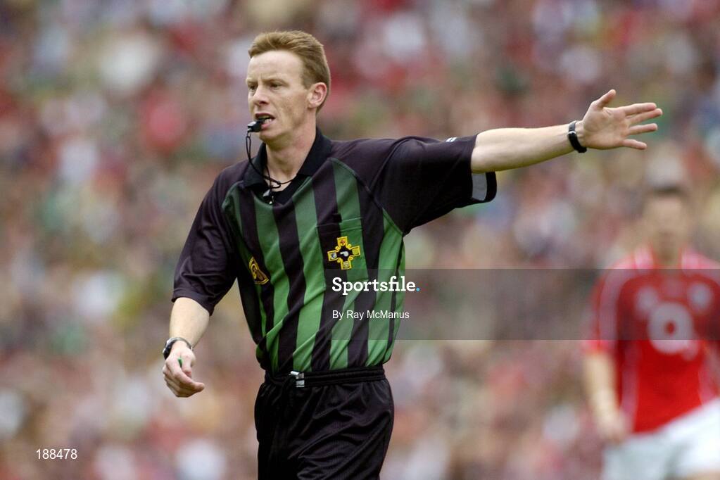 28 August 2005; Joe McQuillan, Referee. Bank of Ireland All-Ireland Senior Football Championship Semi-Final, Kerry v Cork, Croke Park, Dublin. Picture credit; Ray McManus / SPORTSFILE