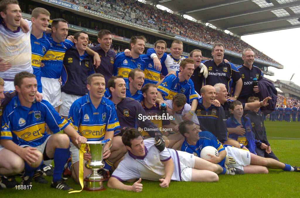 4 September 2005; The Tipperary team and management including captain Declan Browne celebrate with the Tommy Murphy Cup. Tommy Murphy Cup Final, Wexford v Tipperary, Croke Park, Dublin. Picture credit; Damien Eagers / SPORTSFILE
