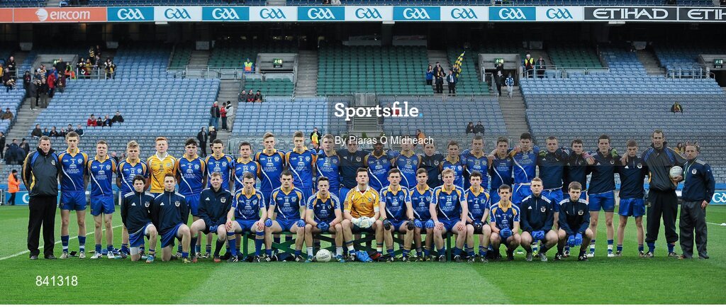 8 March 2014; The Marist Athlone panel. Leinster Colleges Senior Football Championship Final, Coláiste Eoin v Marist Athlone. Croke Park, Dublin. Picture credit: Piaras Ó Mídheach / SPORTSFILE