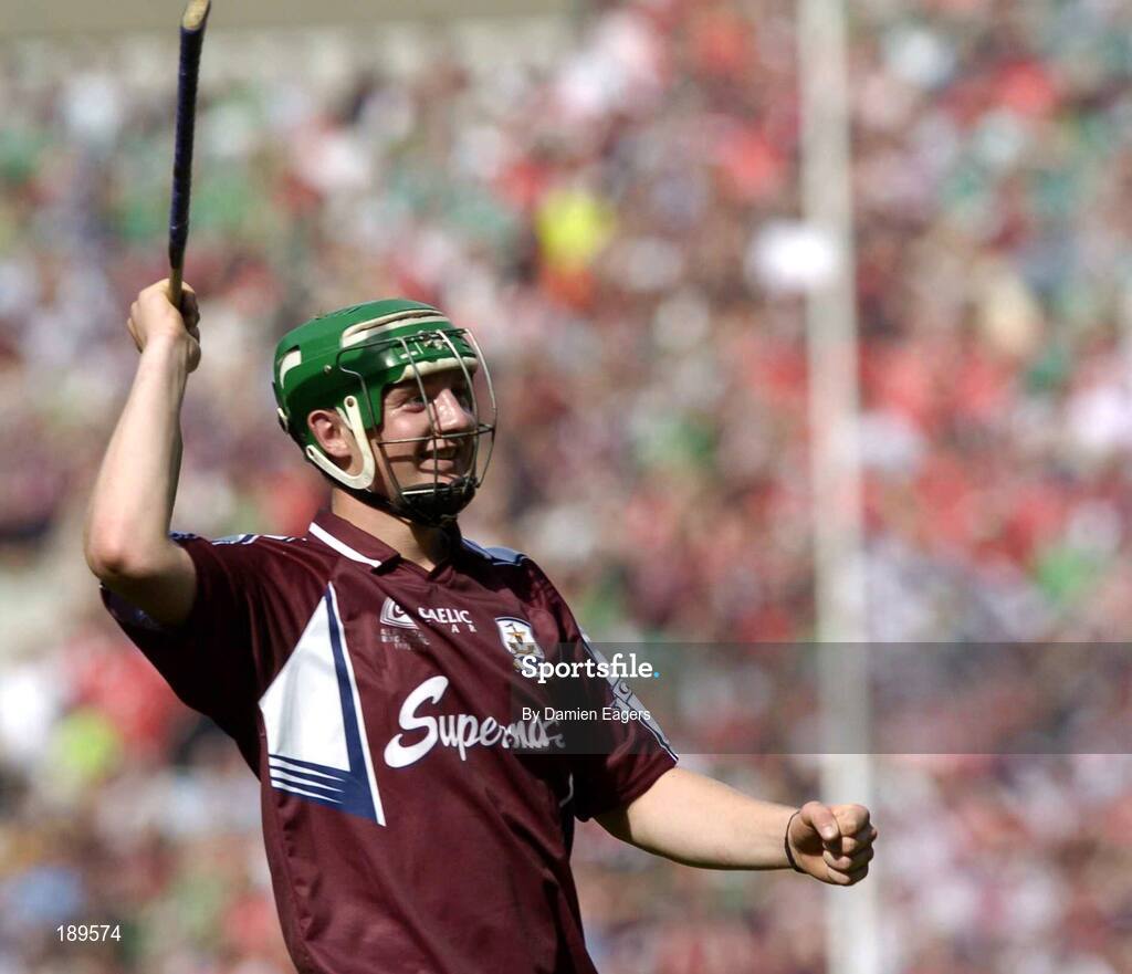 11 September 2005; Joe Canning, Galway, celebrates at the end of the game. ESB All-Ireland Minor Hurling Championship Final, Galway v Limerick, Croke Park, Dublin. Picture credit; Damien Eagers / SPORTSFILE