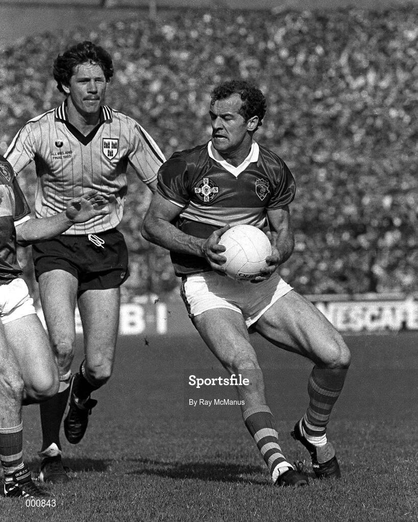 22 September 1985; Jack O'Shea of Kerry in action during the All Ireland Football Championship Final match between Kerry and Dublin at Croke Park, Dublin. Photo by Ray McManus/Sportsfile