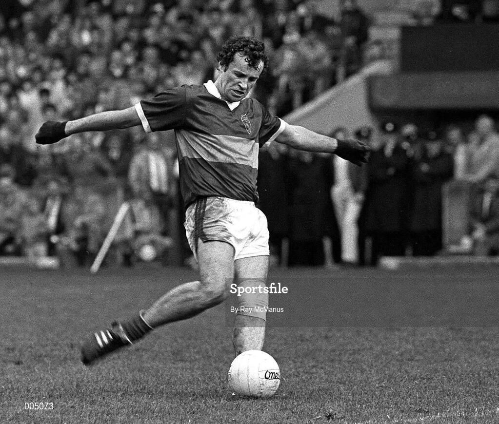22 September 1985; Mikey Sheehy of Kerry during the All Ireland Football Championship Final match between Kerry and Dublin at Croke Park in Dublin. Photo by Ray McManus/Sportsfile