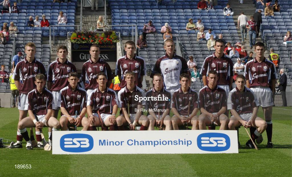 11 September 2005; The Galway team. ESB All-Ireland Minor Hurling Championship Final, Galway v Limerick, Croke Park, Dublin. Picture credit; Ray McManus / SPORTSFILE